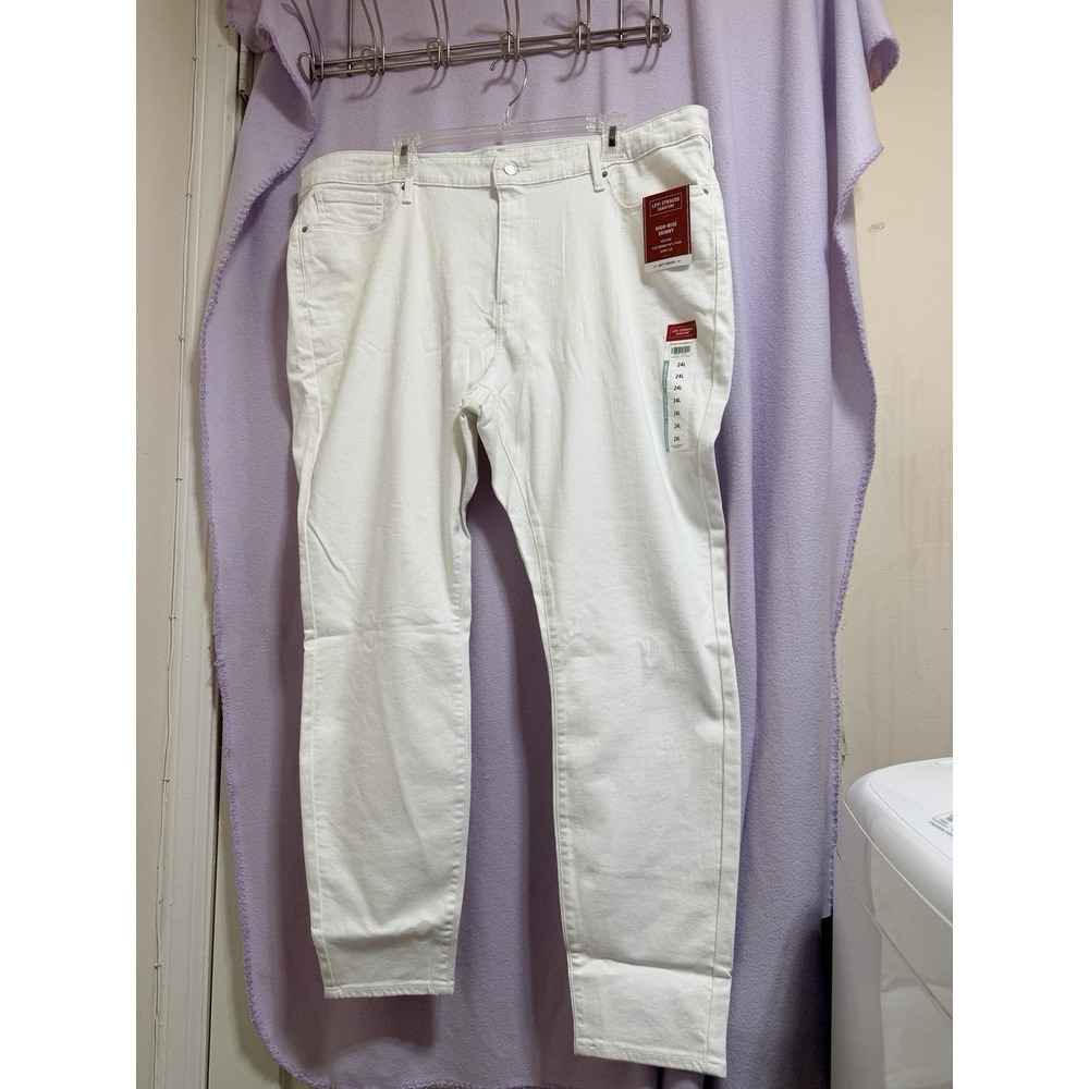 NEW Levi Strauss Signature Women's High-Rise Skinny Stretch Jeans size 24L Plus